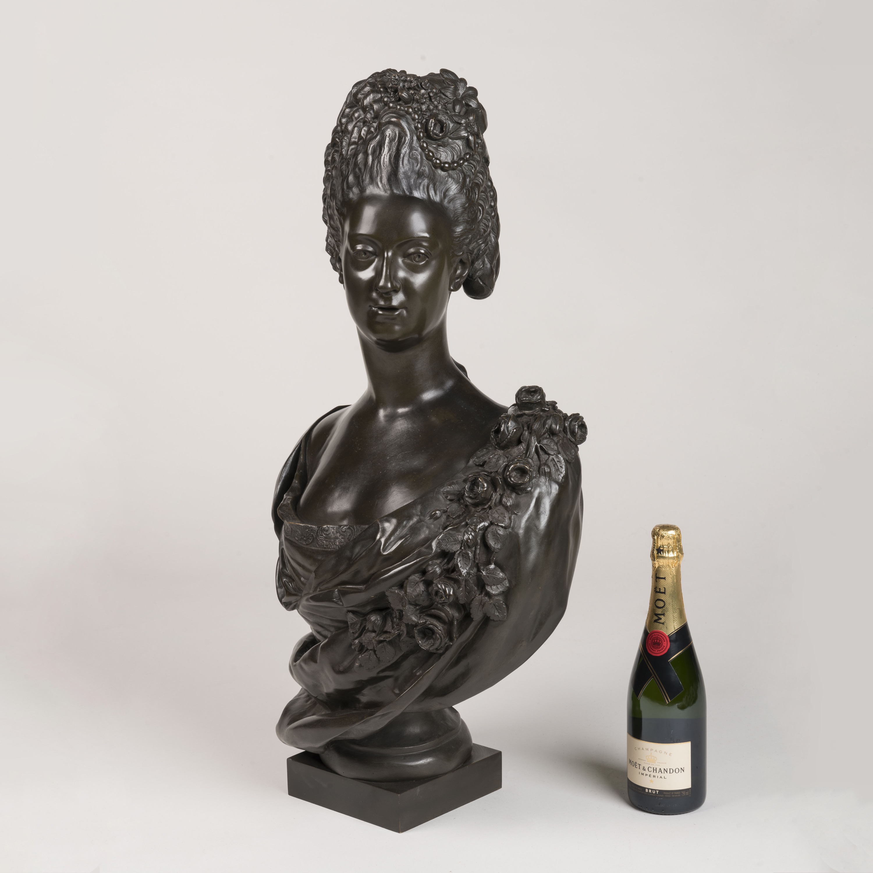 A Patinated Bronze Bust Of Marie Adélaïde, Princess of France